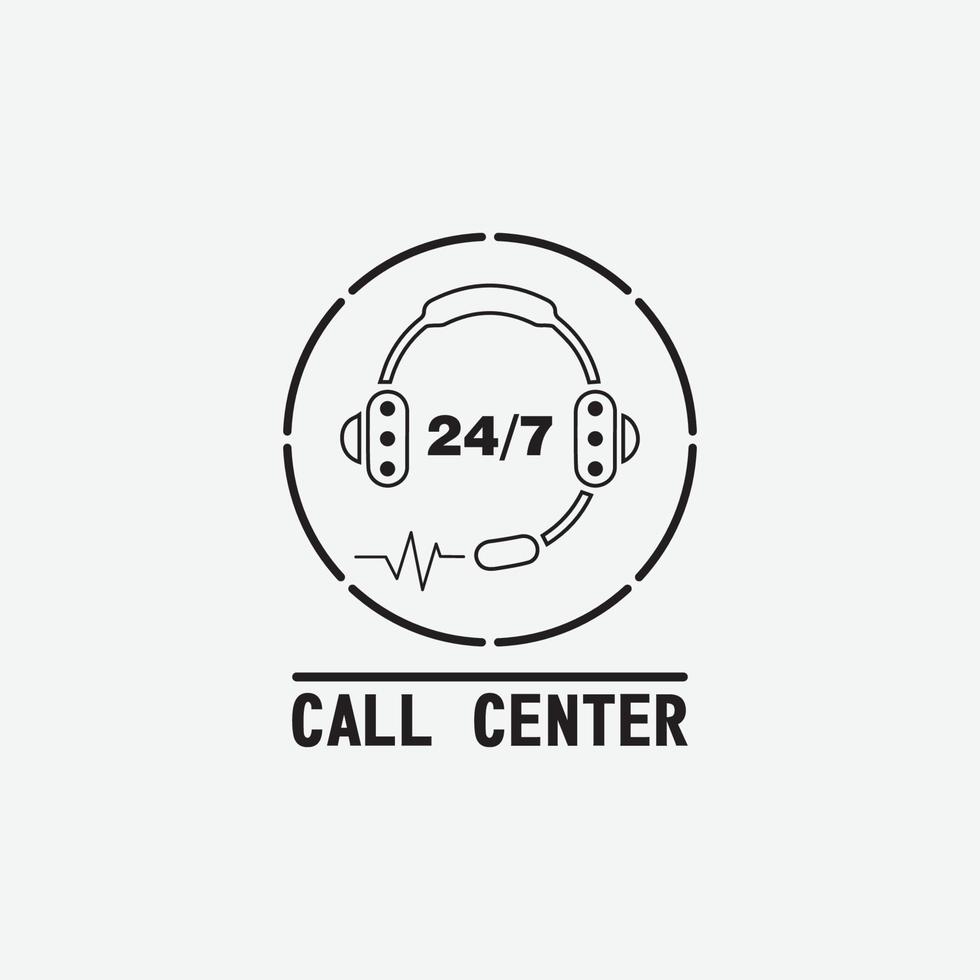 call center icon vector