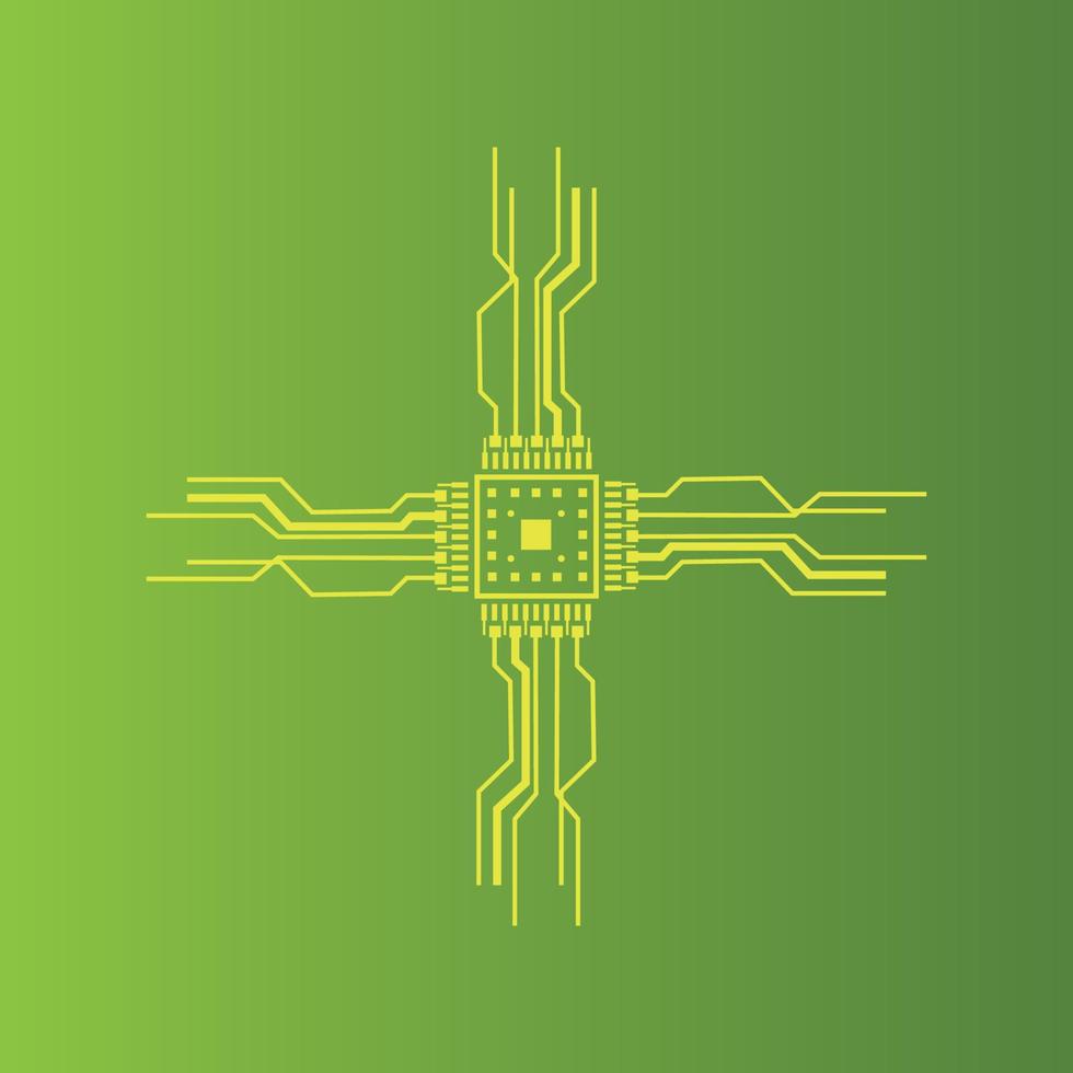 Circuit Logo Template vector