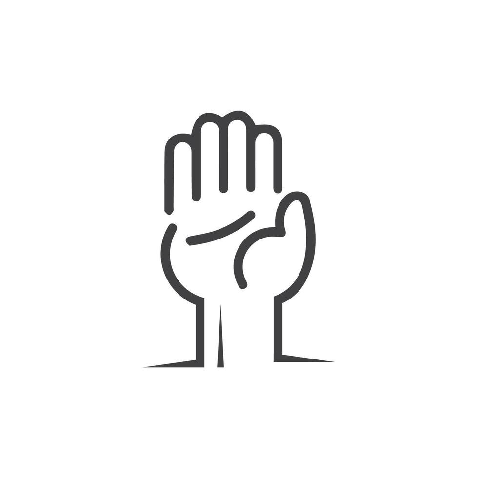 Hand gestures and sign language isolated vector