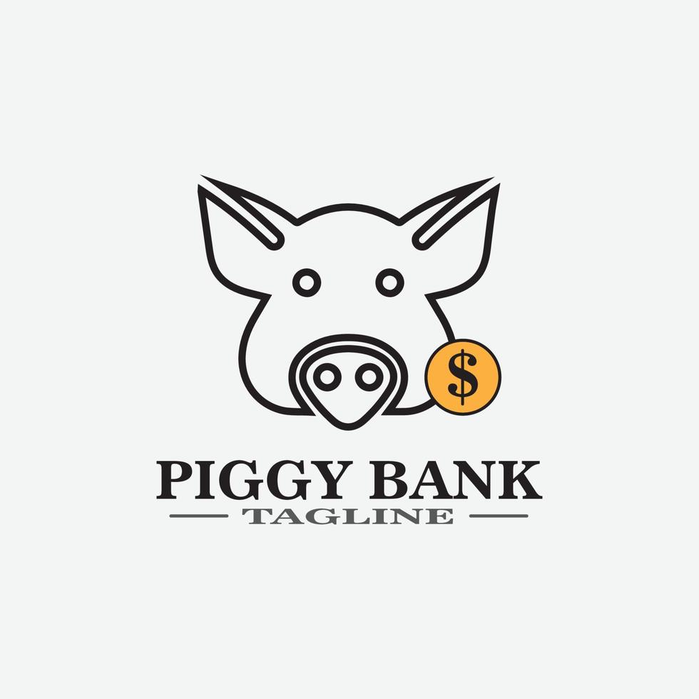 Cartoon pig Design illustration vector