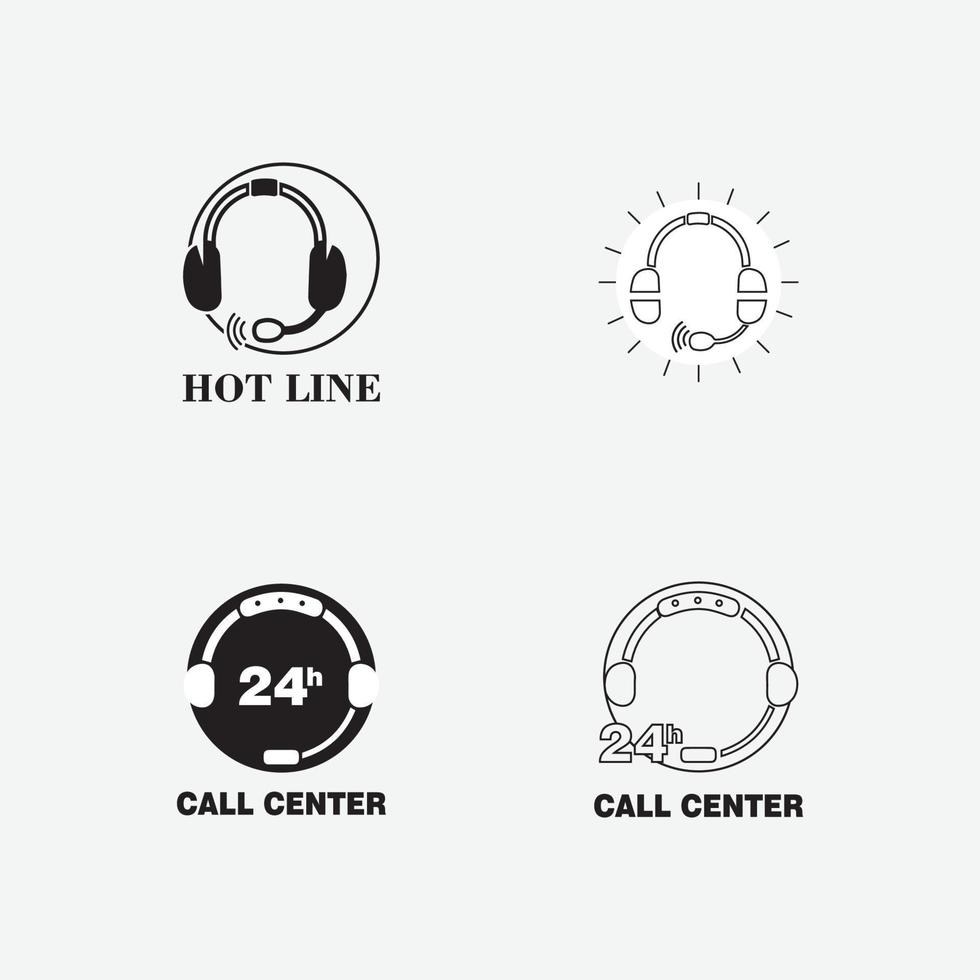 call center icon vector