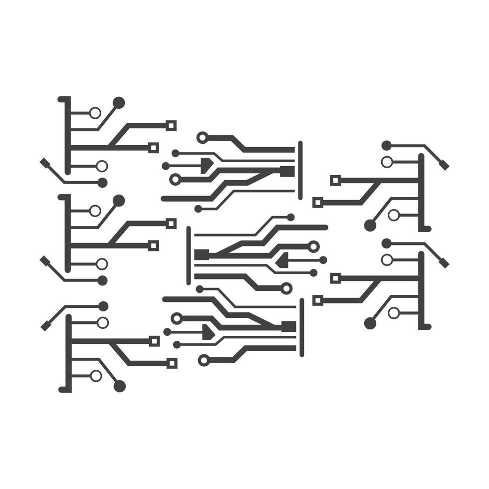 Circuit Logo Template vector