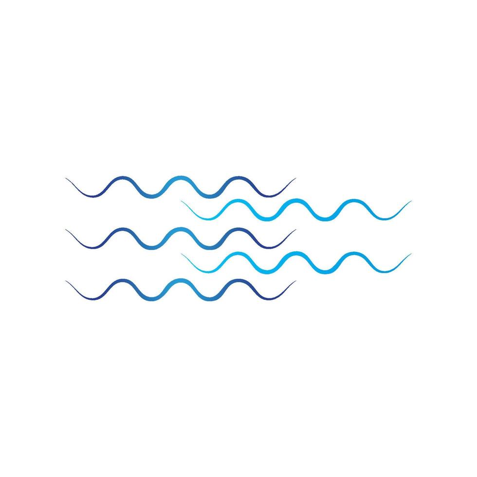 Water wave icon vector