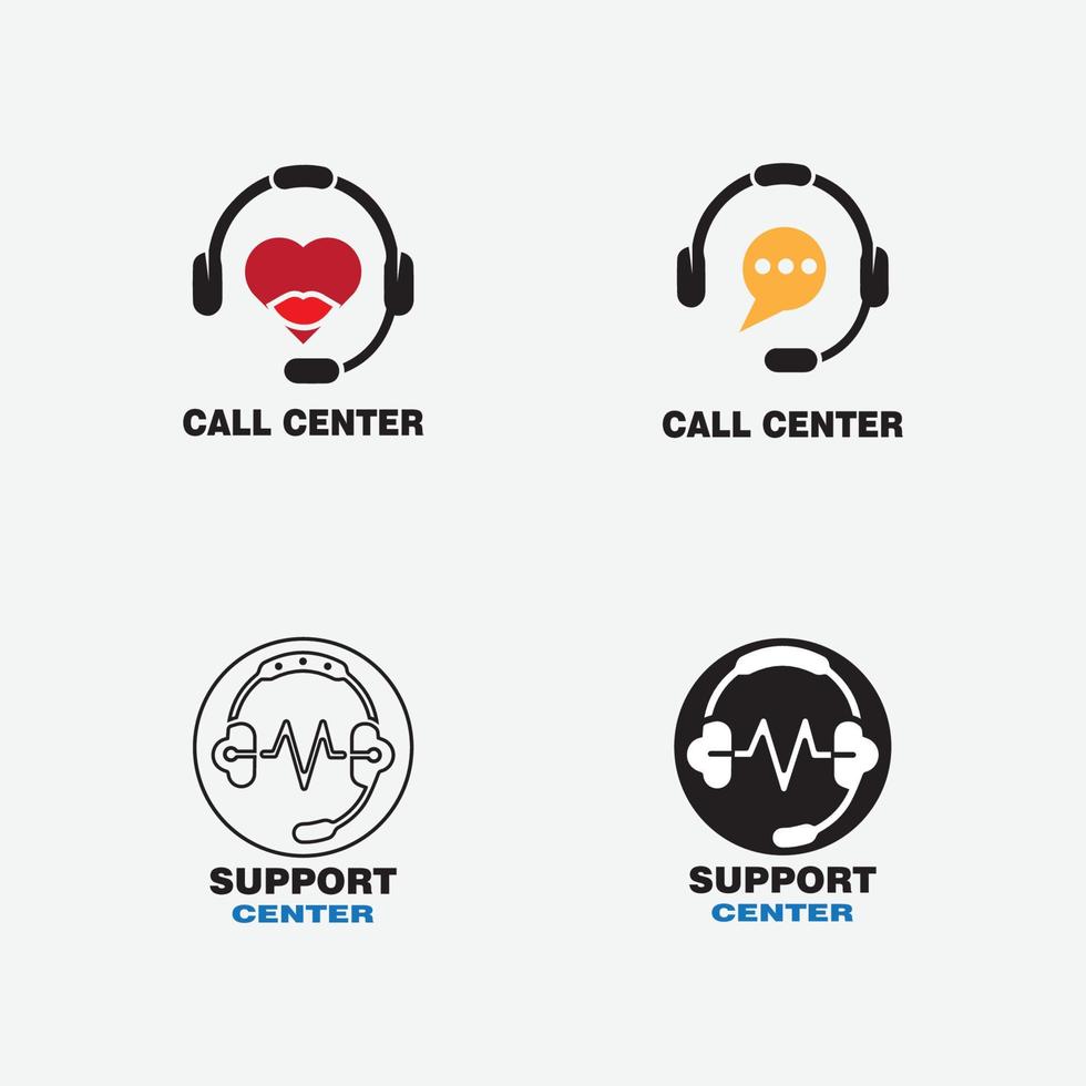 call center icon vector