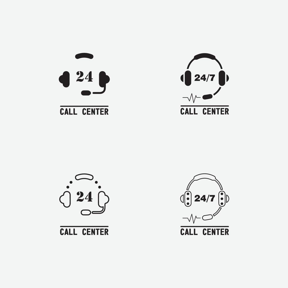 call center icon vector