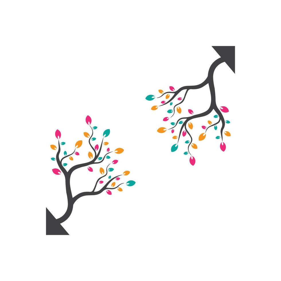 Vector branch , Hand drawn illustration of tree branch design template