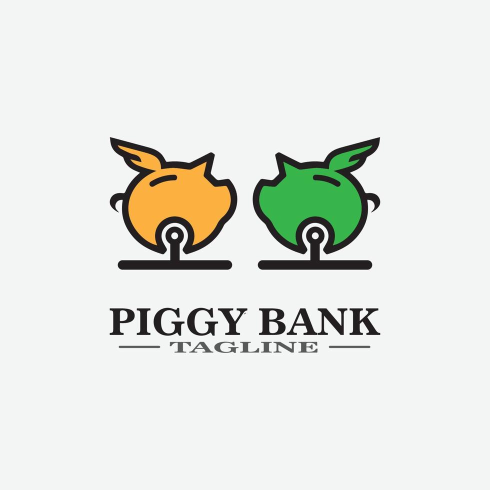 Cartoon pig Design illustration vector
