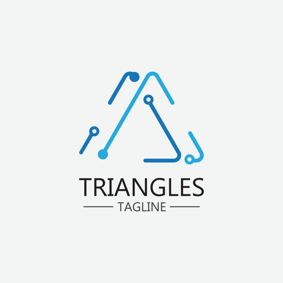 Triangle Icon Design vector