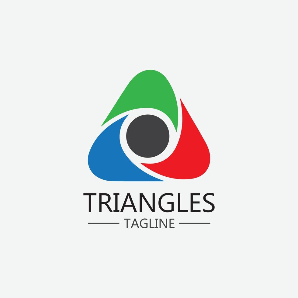 Triangle Icon Design vector