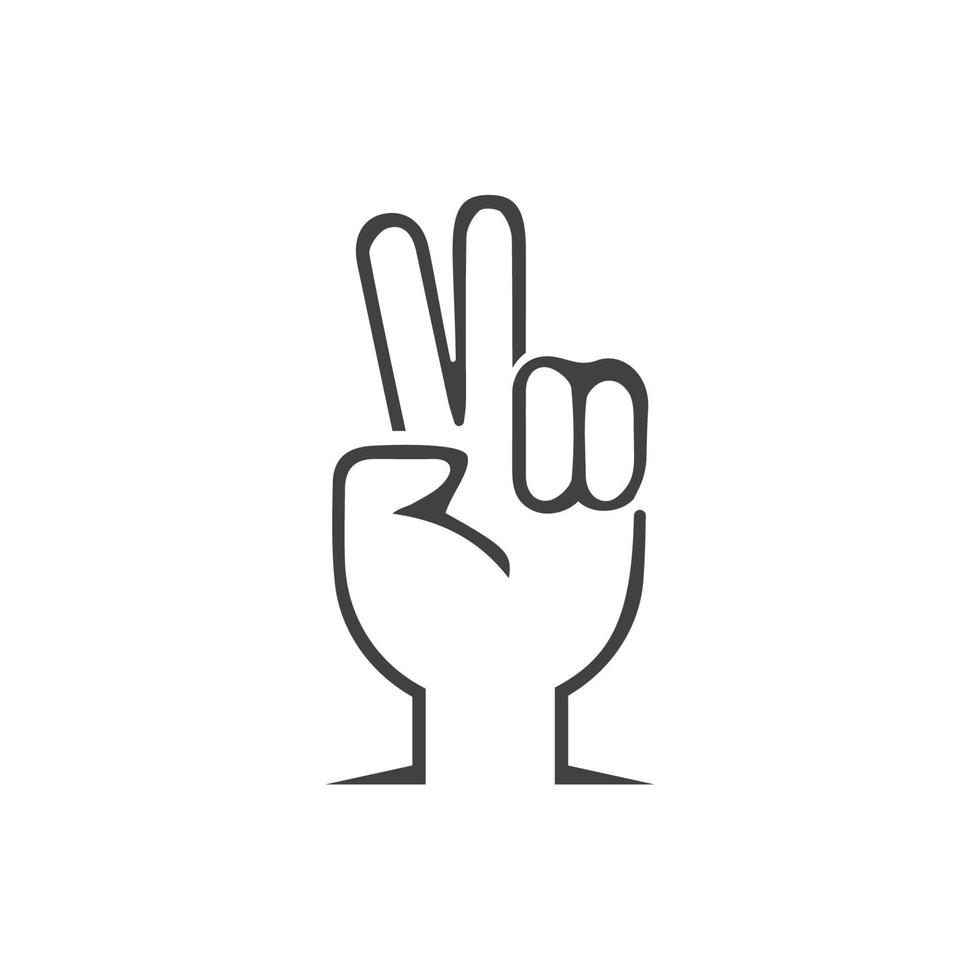 Hand gestures and sign language isolated vector