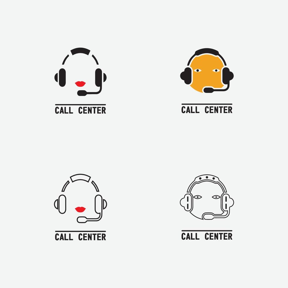 call center icon vector