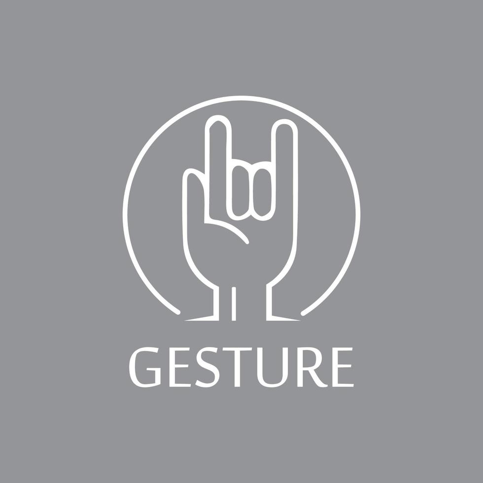 Hand gestures and sign language isolated vector