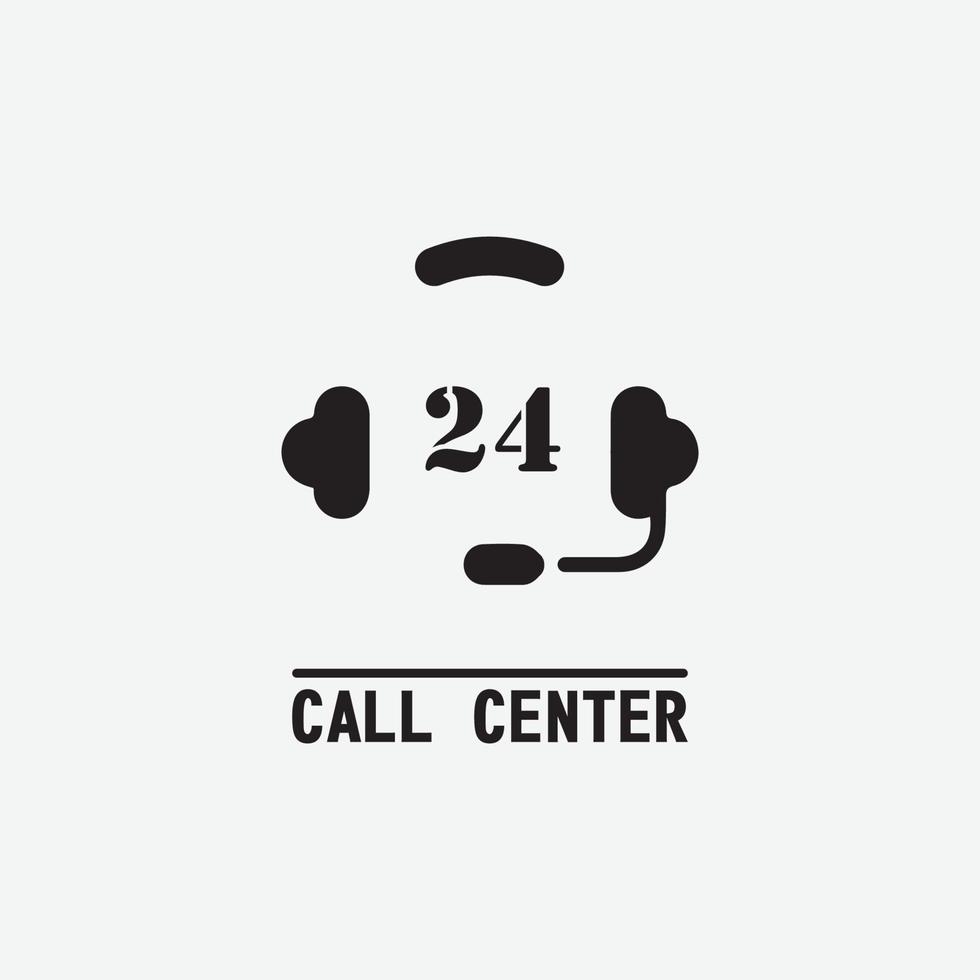 call center icon vector