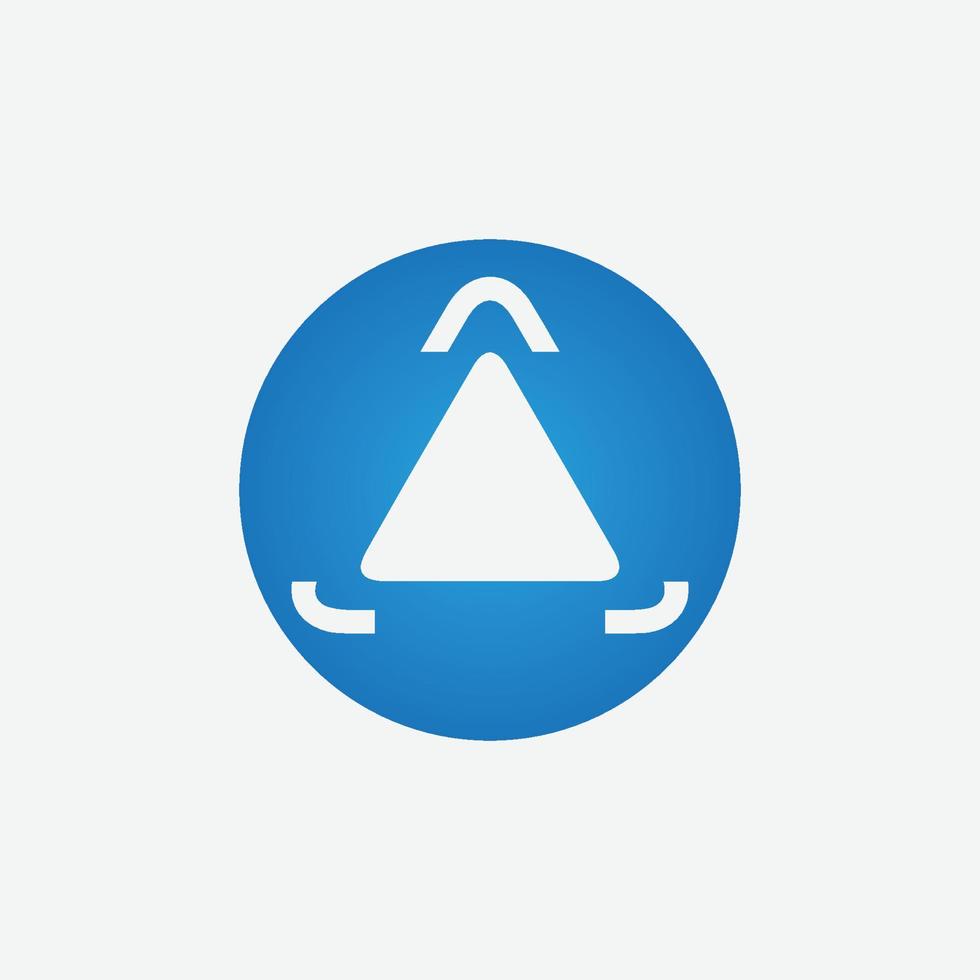 Triangle Icon Design vector