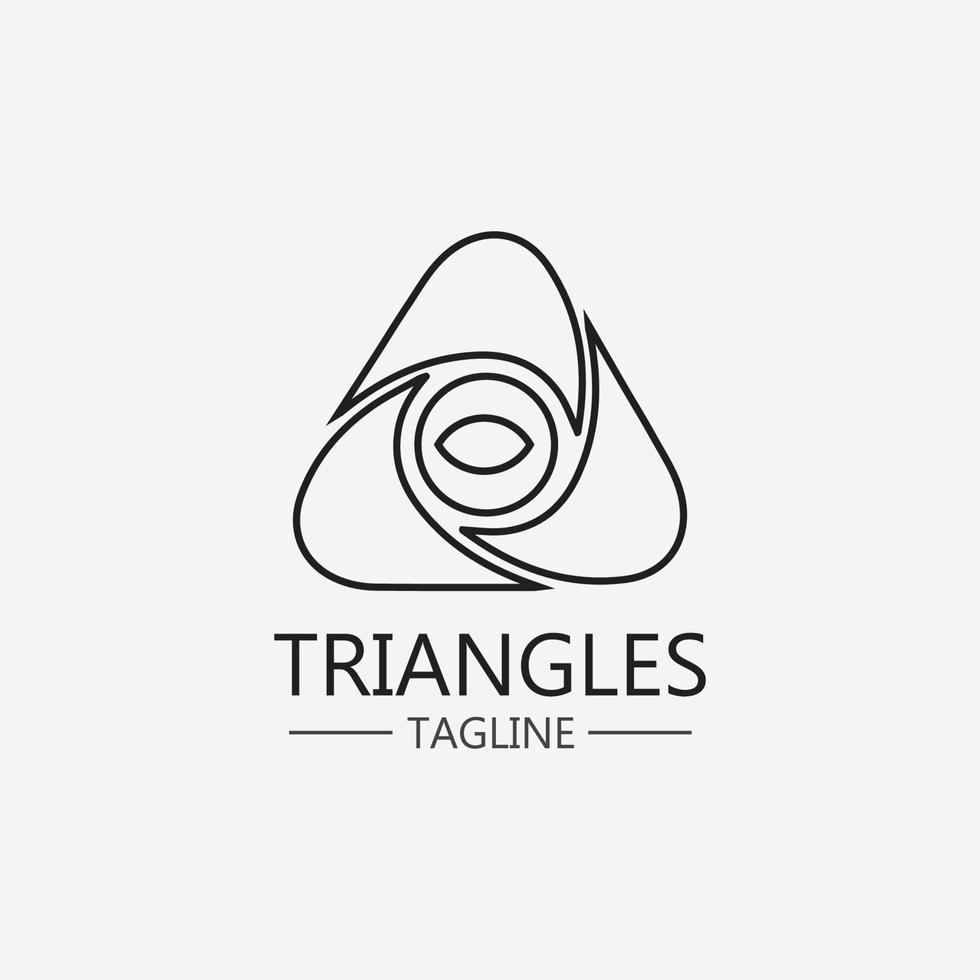 Triangle Icon Design vector