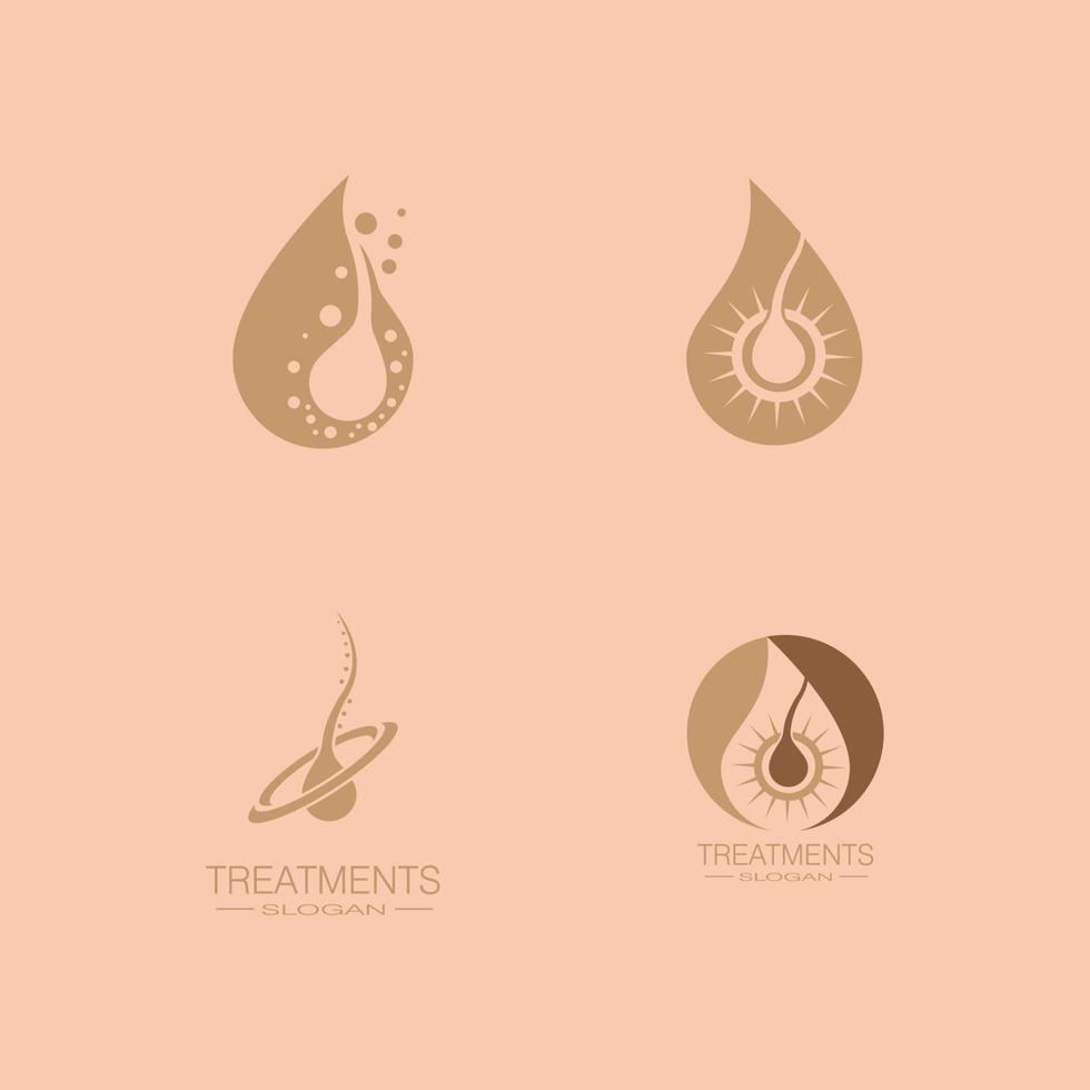 Hair treatments icon illustration vector