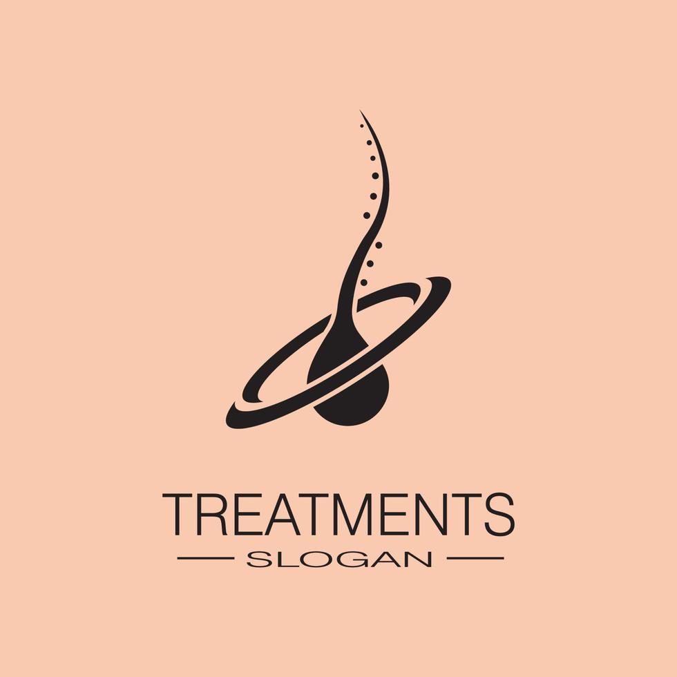 Hair treatments icon illustration vector