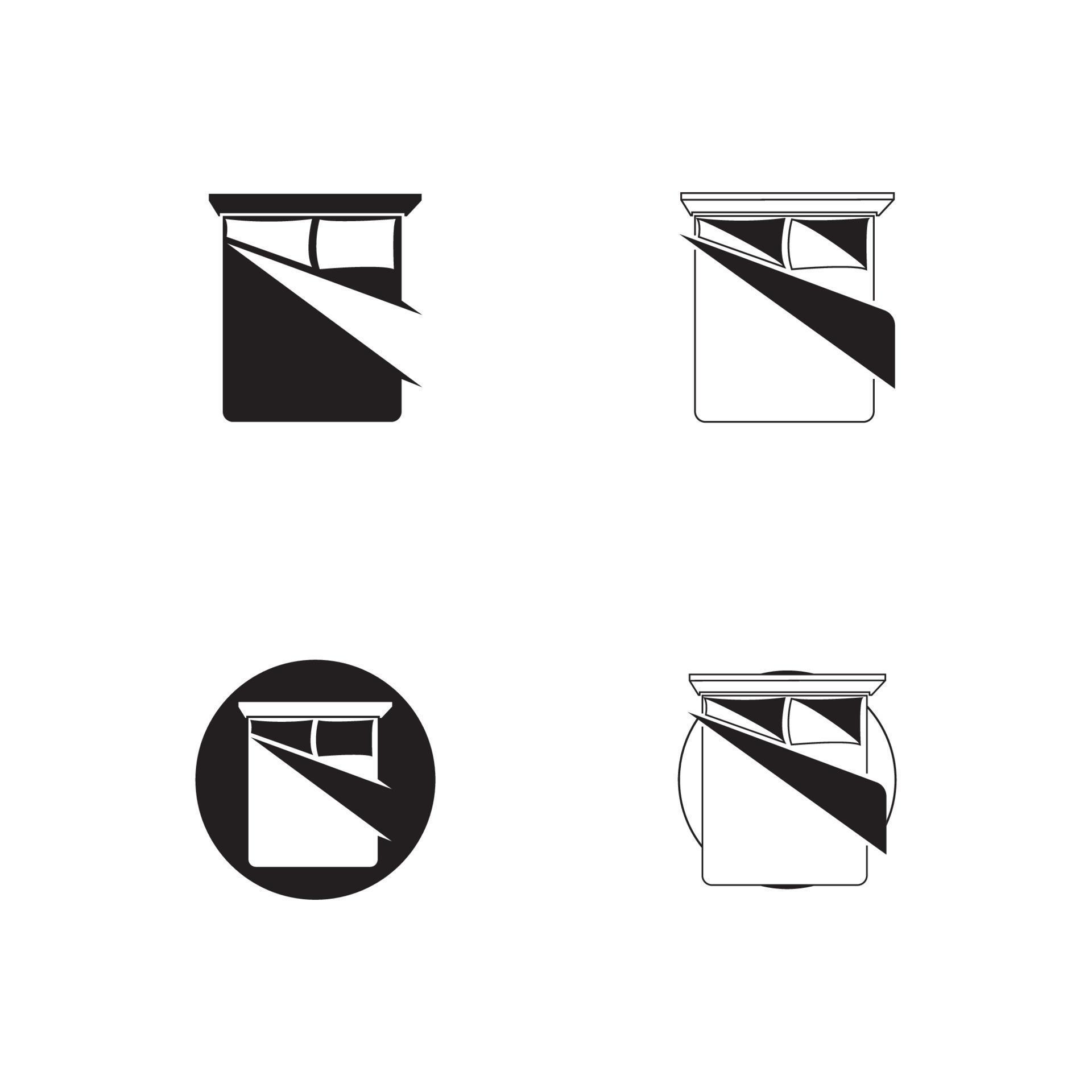 Bed icon, Furniture Vector illustration, flat design. 10454356 Vector