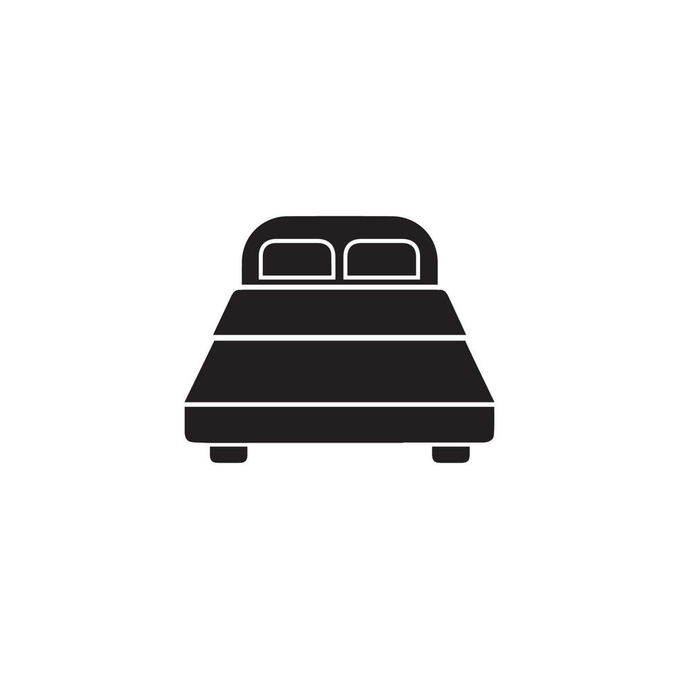 Bed icon, Furniture Vector illustration, flat design.