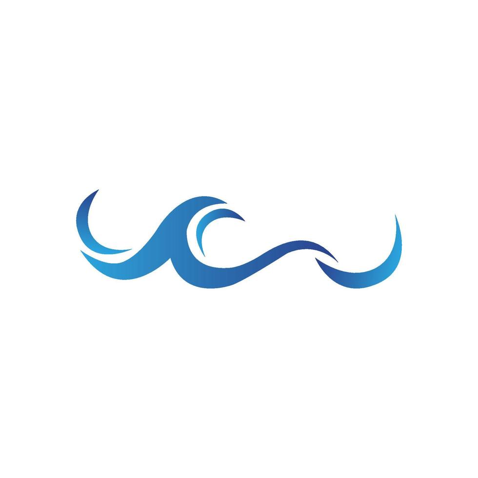 Water wave icon vector
