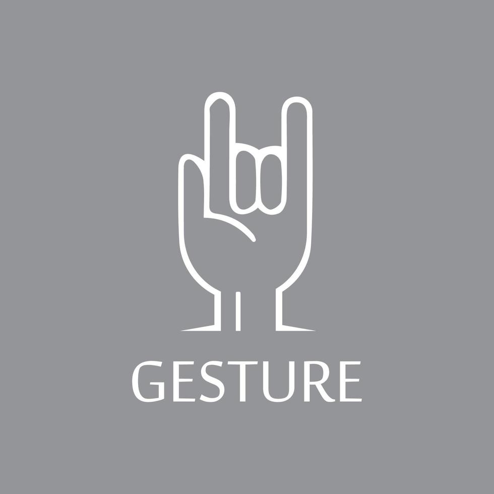 Hand gestures and sign language isolated vector