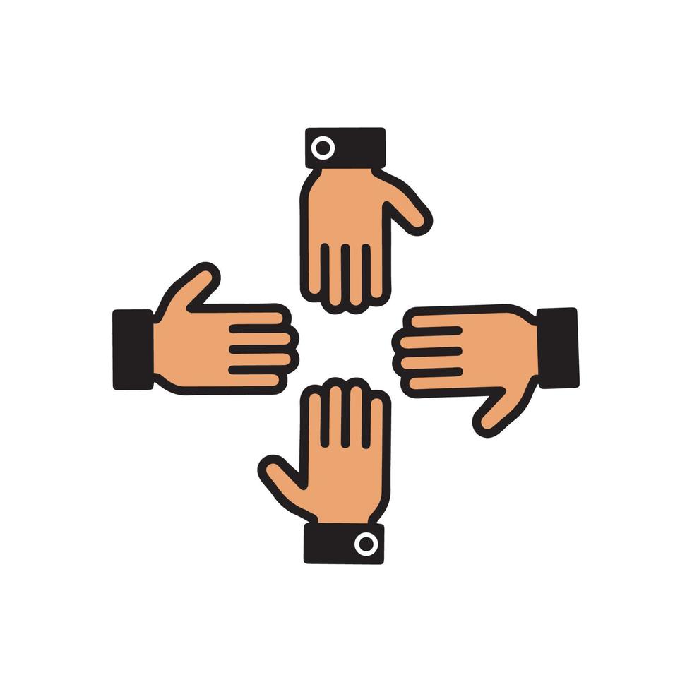 Hand gestures and sign language isolated vector