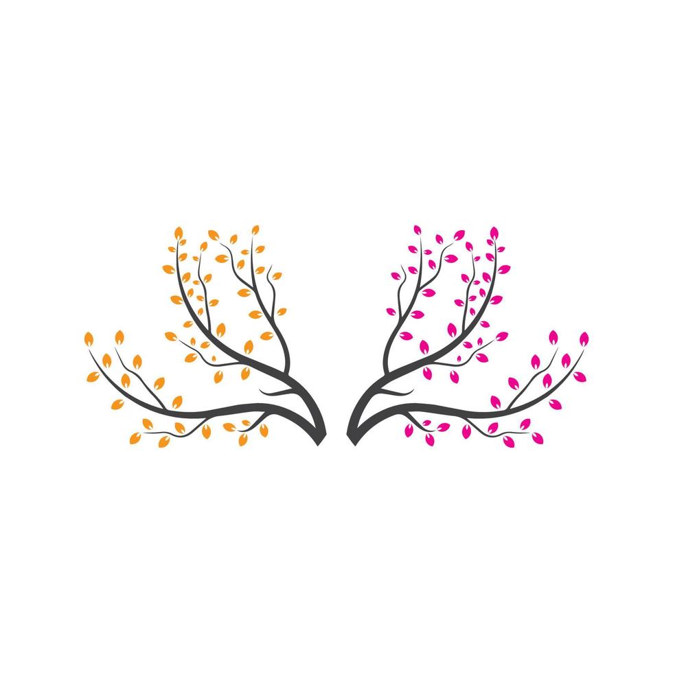 Vector branch , Hand drawn illustration of tree branch design template