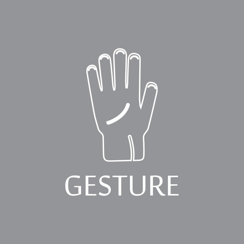 Hand gestures and sign language isolated vector