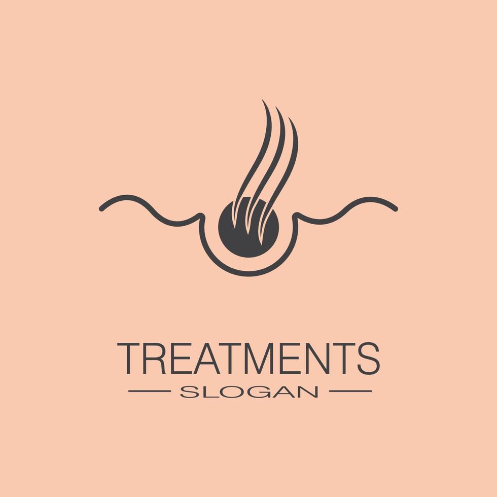 Hair treatments icon illustration vector