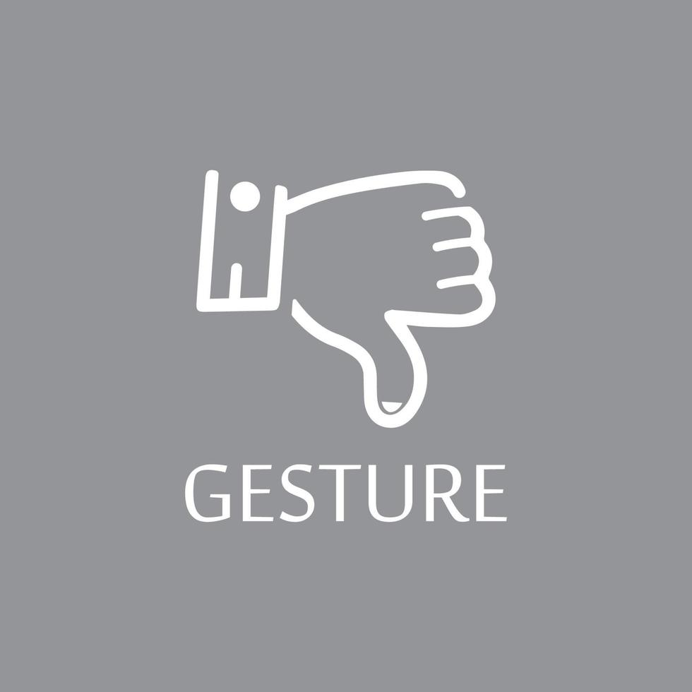 Hand gestures and sign language isolated vector