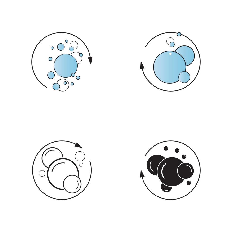 Bubble  icon vector