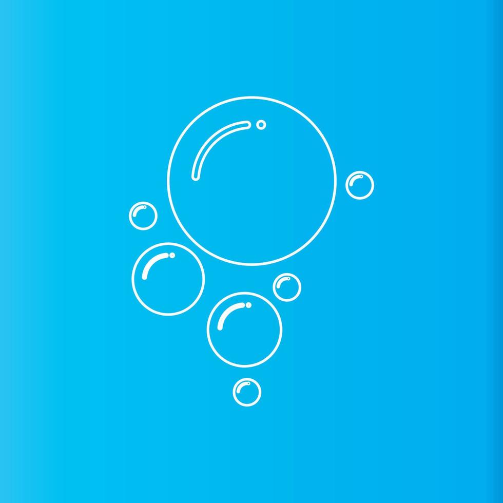 Bubble  icon vector