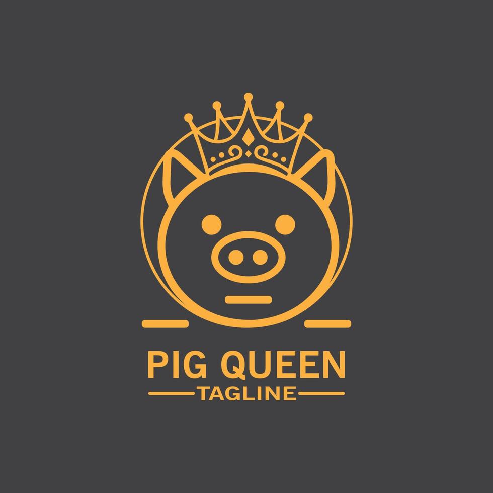 Cartoon pig Design illustration vector