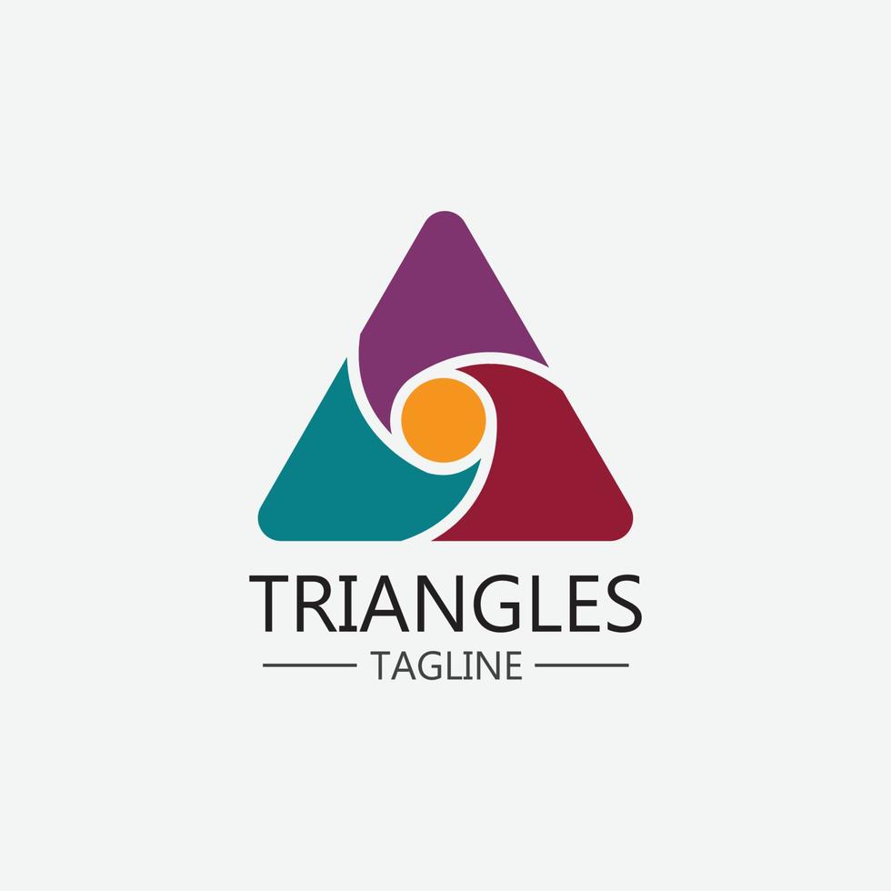 Triangle Icon Design vector