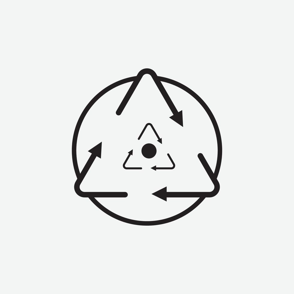 diseño de icono de triángulo vector