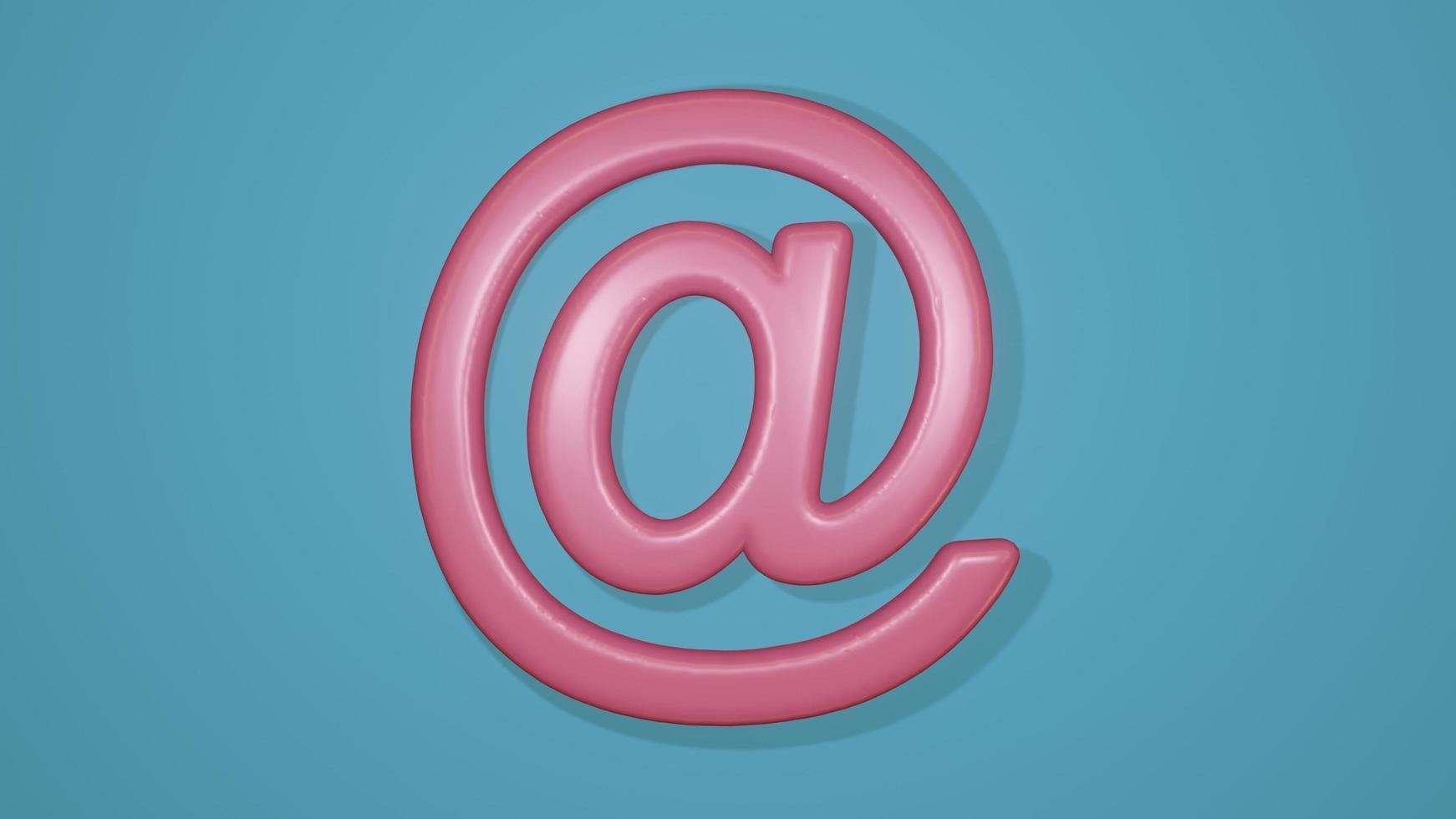 3D image of email sign. photo