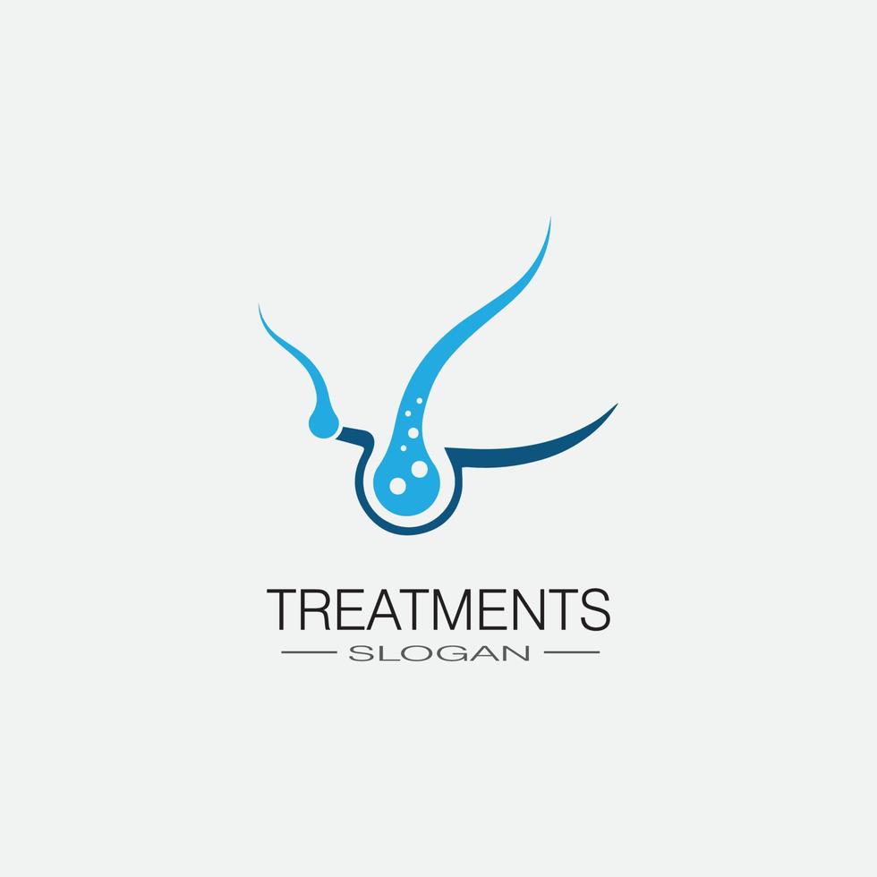 Hair treatments icon illustration vector