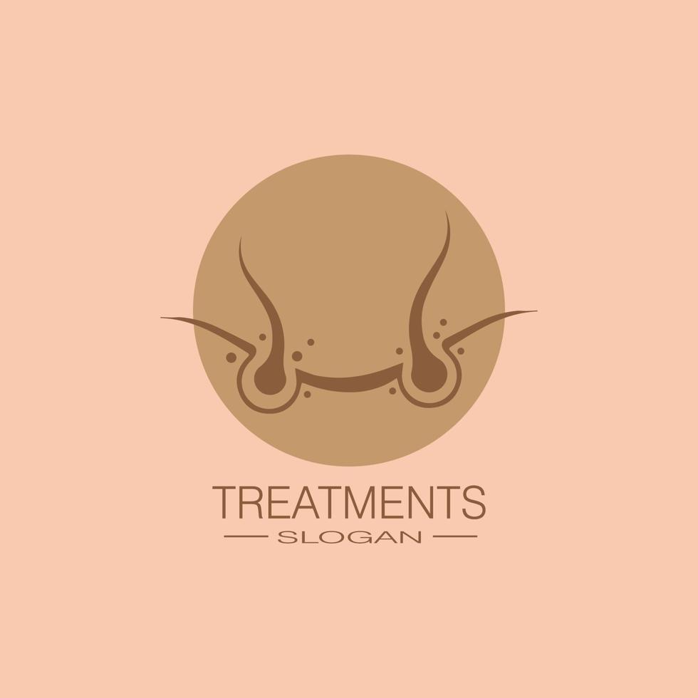 Hair treatments icon illustration vector