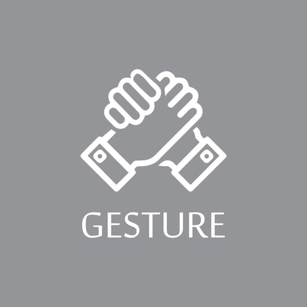 Hand gestures and sign language isolated vector