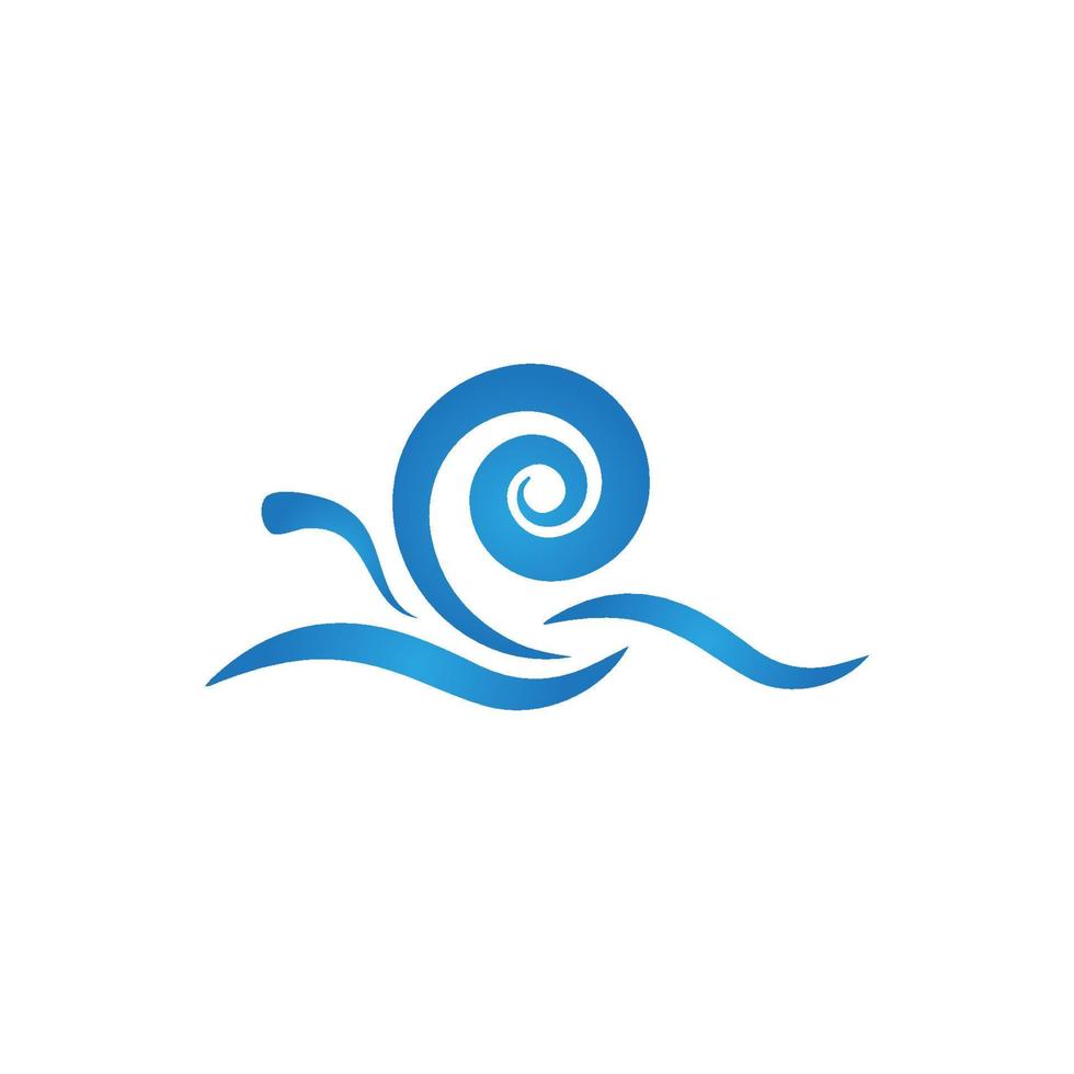 Water wave icon vector