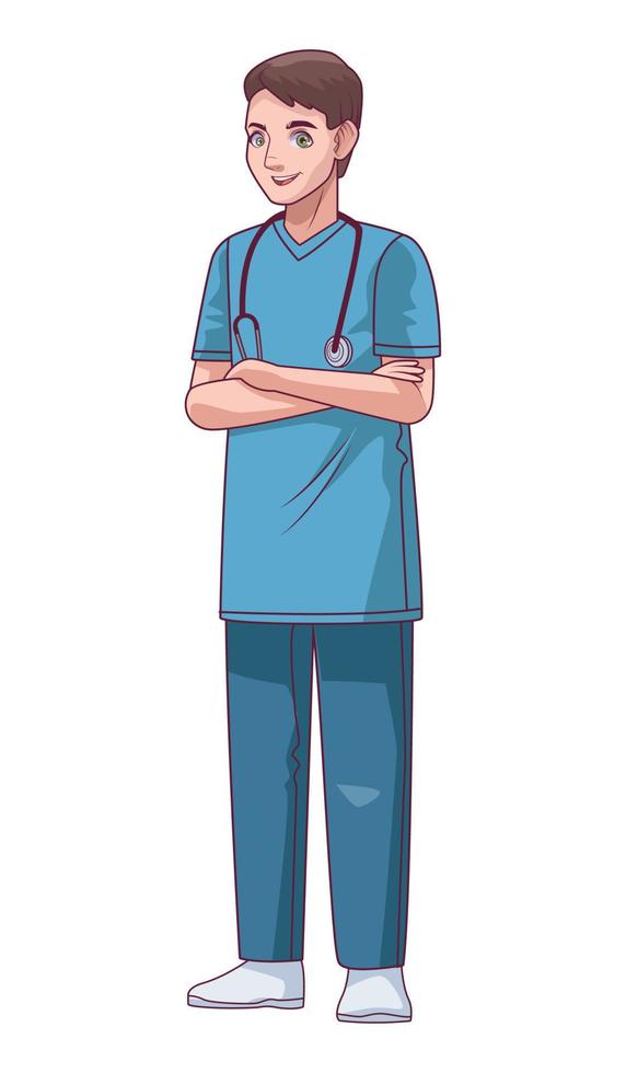 professional surgeon worker vector