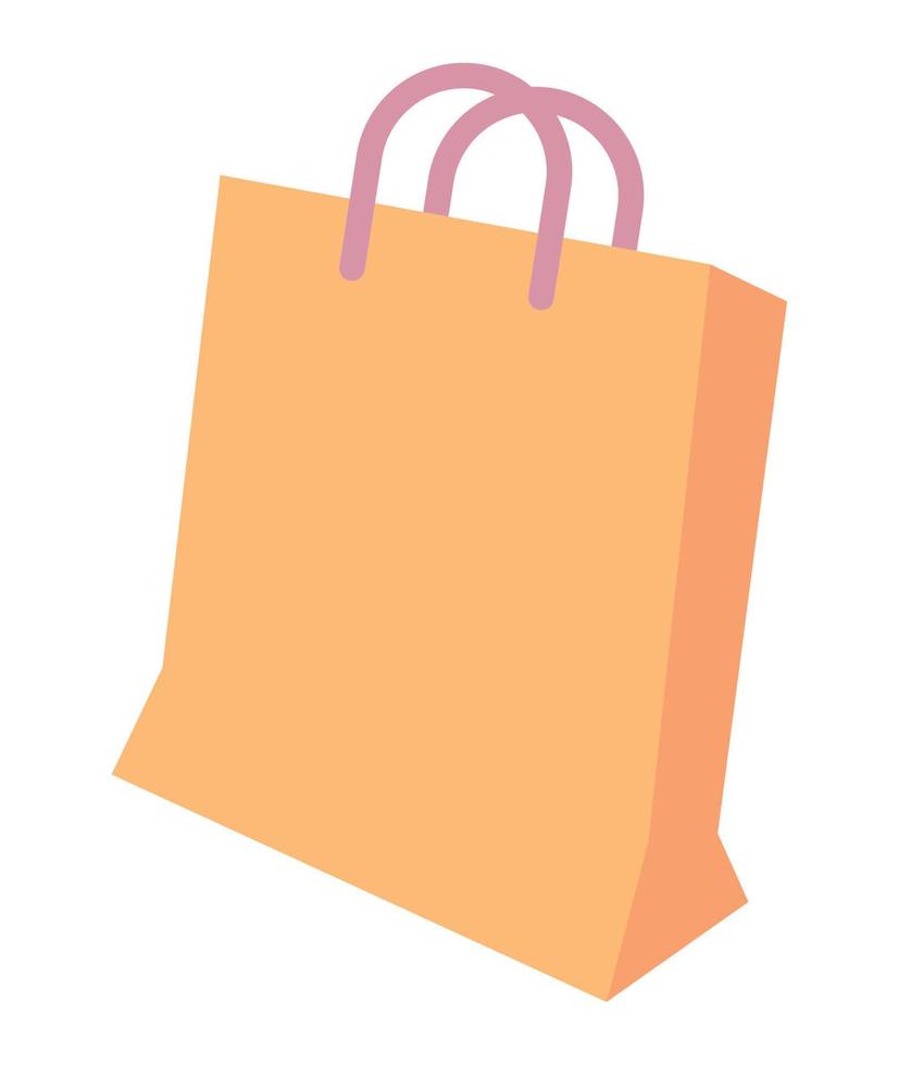 shopping bag handle vector