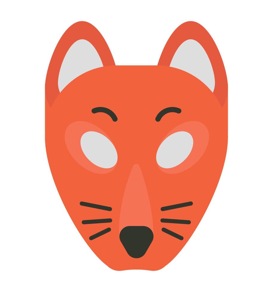 japanese culture animal mask vector