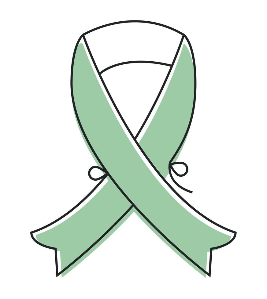 green ribbon campaign vector