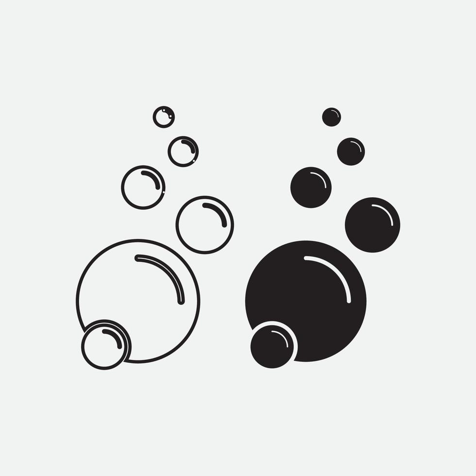 Bubble  icon vector