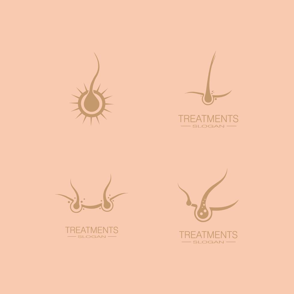 Hair treatments icon illustration vector