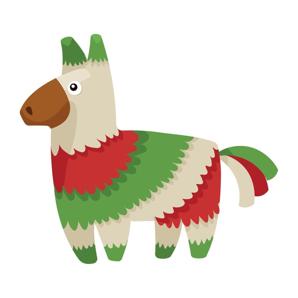 mexican party pinata decoration vector