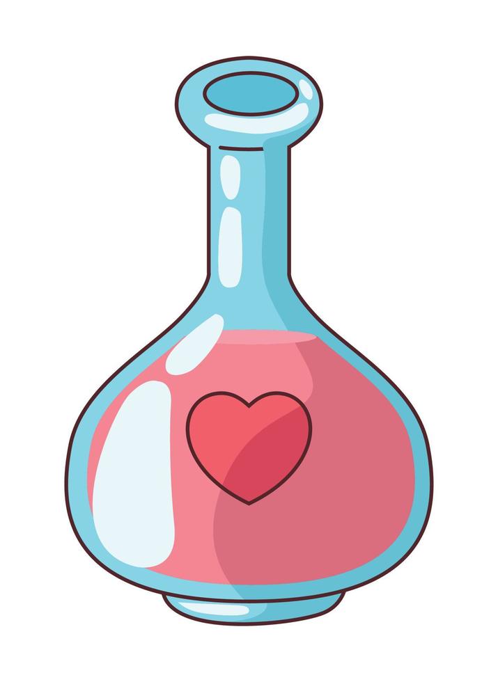 potion love with heart vector