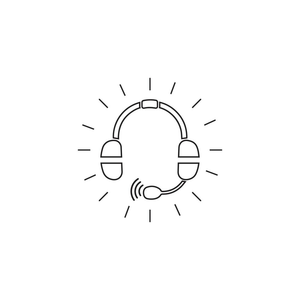 call center icon vector