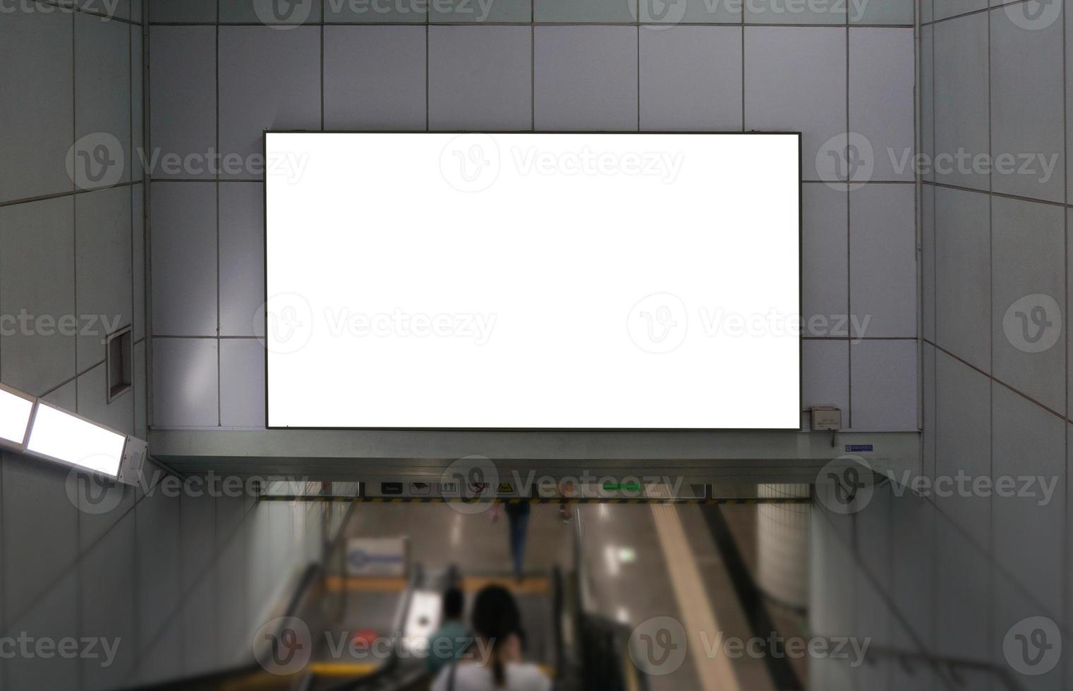 Subway Scenery and Advertising Mockup photo